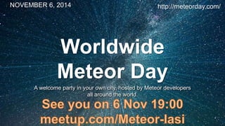 So what is Meteor anyways? 
 