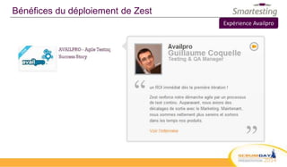 Bénéfices du déploiement de Zest
Expérience Availpro
 