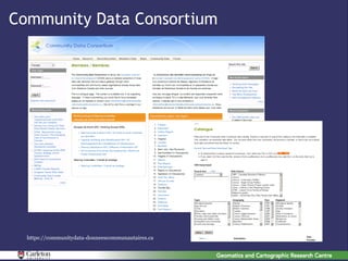 Community Data Consortium




  https://communitydata-donneescommunautaires.ca
 