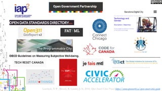 Lauriault, T. P. , Bloom, R. Landry, J.-N. 2018, Open Smart Cities Project https://www.opennorth.ca/open-smart-cities-guide
 