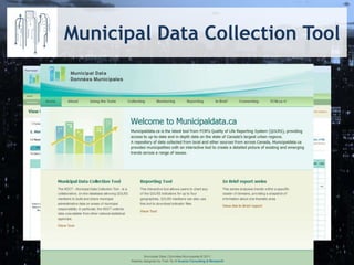 Municipal Data Collection Tool
 