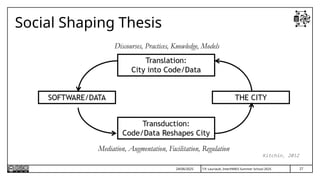 T.P. Lauriault, InterPARES Summer School 2025
Social Shaping Thesis
Kitchin, 2012
27
24/06/2025
 