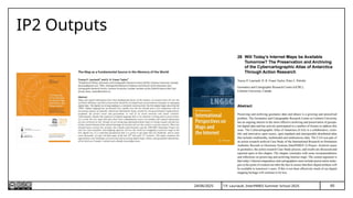 60
T.P. Lauriault, InterPARES Summer School 2025
IP2 Outputs
24/06/2025
 
