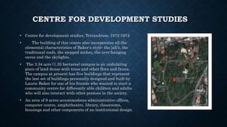 Trivandrum Develop Chart Laurie baker | PPTX