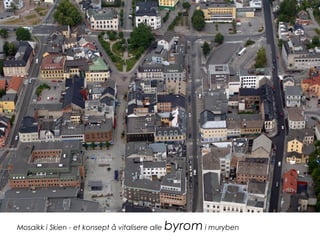 Mosaikk i Skien - et konsept å vitalisere alle byrom i muryben
 