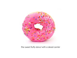 The sweet fluffy donut with a dead center
 