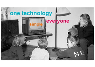 simple
everyone
one technology
 