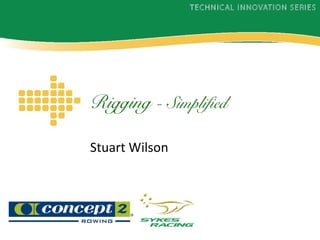 Rigging - Simplified
Stuart Wilson
 