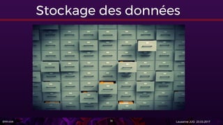 @Miralak Lausanne JUG 23.03.201718
Stockage des données
 