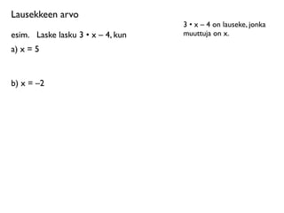 lausekkeen-arvo-key