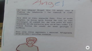 L'autoretrat. text descriptiu.