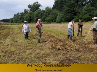 Werkdag Roosendaalbeek
“Laat hem maar werken”
 