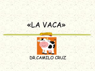«LA VACA»
DR.CAMILO CRUZ
 