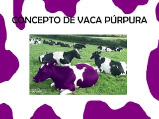 CONCEPTO DE VACA PÚRPURA

 