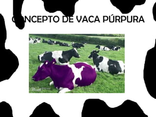 CONCEPTO DE VACA PÚRPURA 