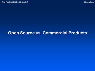 Open Source vs. Commercial Products 