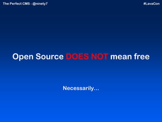 Open Source  DOES NOT  mean free Necessarily… 