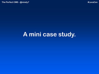 A mini case study. 