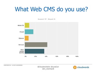 What Web CMS do you use?

@CloudwordsInc @LavaCon
@m_meinhardt

 