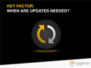 KEY FACTOR:
WHEN ARE UPDATES NEEDED?

 