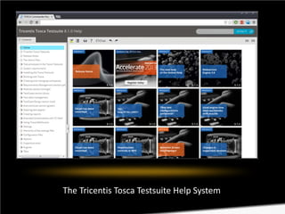The Tricentis Tosca Testsuite Help System

 