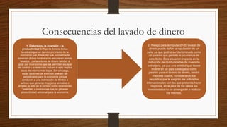 El lavado de dinero en GUATEMALA y la ley del Terrorismo | PPTX