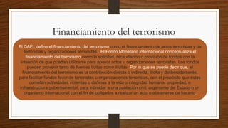 El lavado de dinero en GUATEMALA y la ley del Terrorismo | PPTX