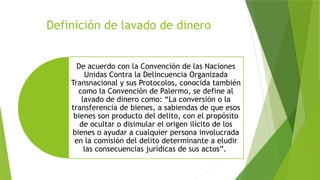EL LAVADO DE DINERO EN GUATEMALA y la LEY del Terrorismo | PPTX