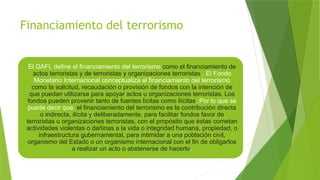 EL LAVADO DE DINERO EN GUATEMALA y la LEY del Terrorismo | PPTX
