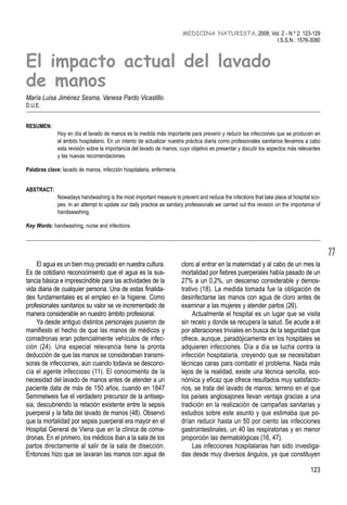 MEDICINA NATURISTA, 2008; Vol. 2 - N.º 2: 123-129
                                                                        ...