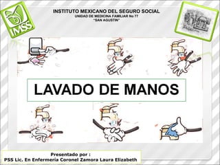 Presentado por :  PSS Lic. En Enfermería Coronel Zamora Laura Elizabeth  INSTITUTO MEXICANO DEL SEGURO SOCIAL UNIDAD DE MEDICINA FAMILIAR No 77 “ SAN AGUSTIN” 