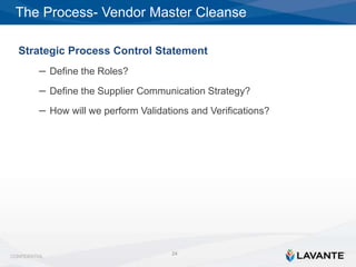 Detox Your Vendor Master File Process: How to Sanitize & Stabilize your ...