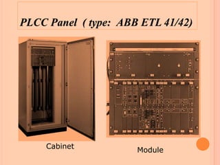 PLCC Panel ( type: ABB ETL 41/42)
Cabinet
Module
 
