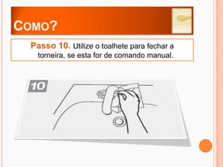 Como?Passo 5. Parte de trás dos dedos nas palmas opostas com os dedos entrelaçados.