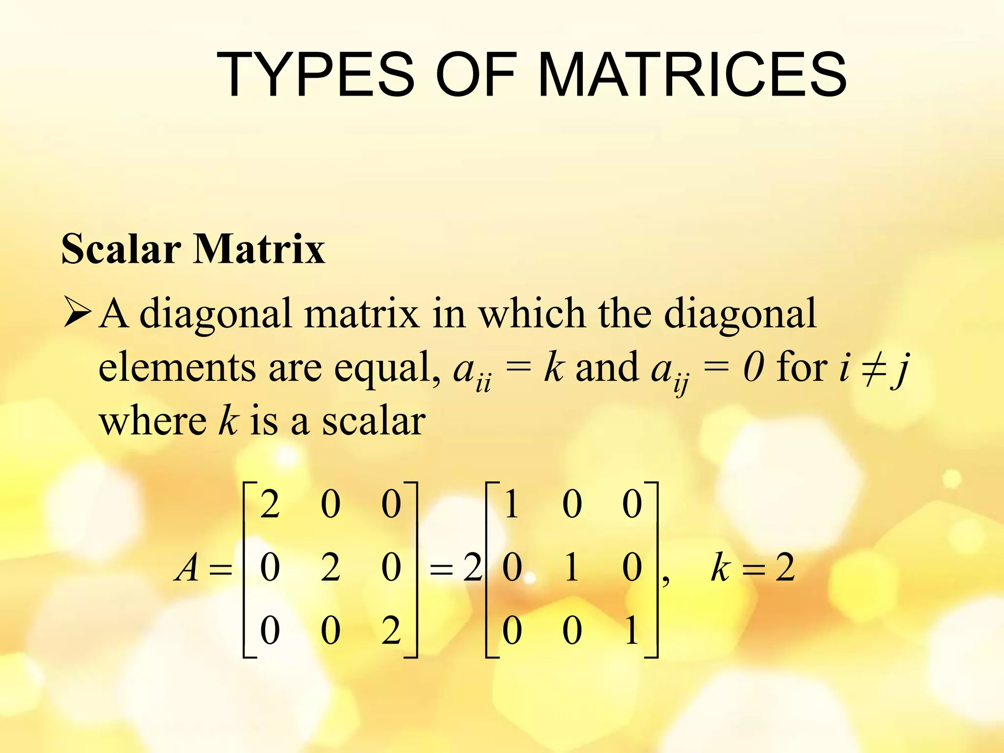 Matrices and System of Linear Equations ppt | PPTX | Physics | Science