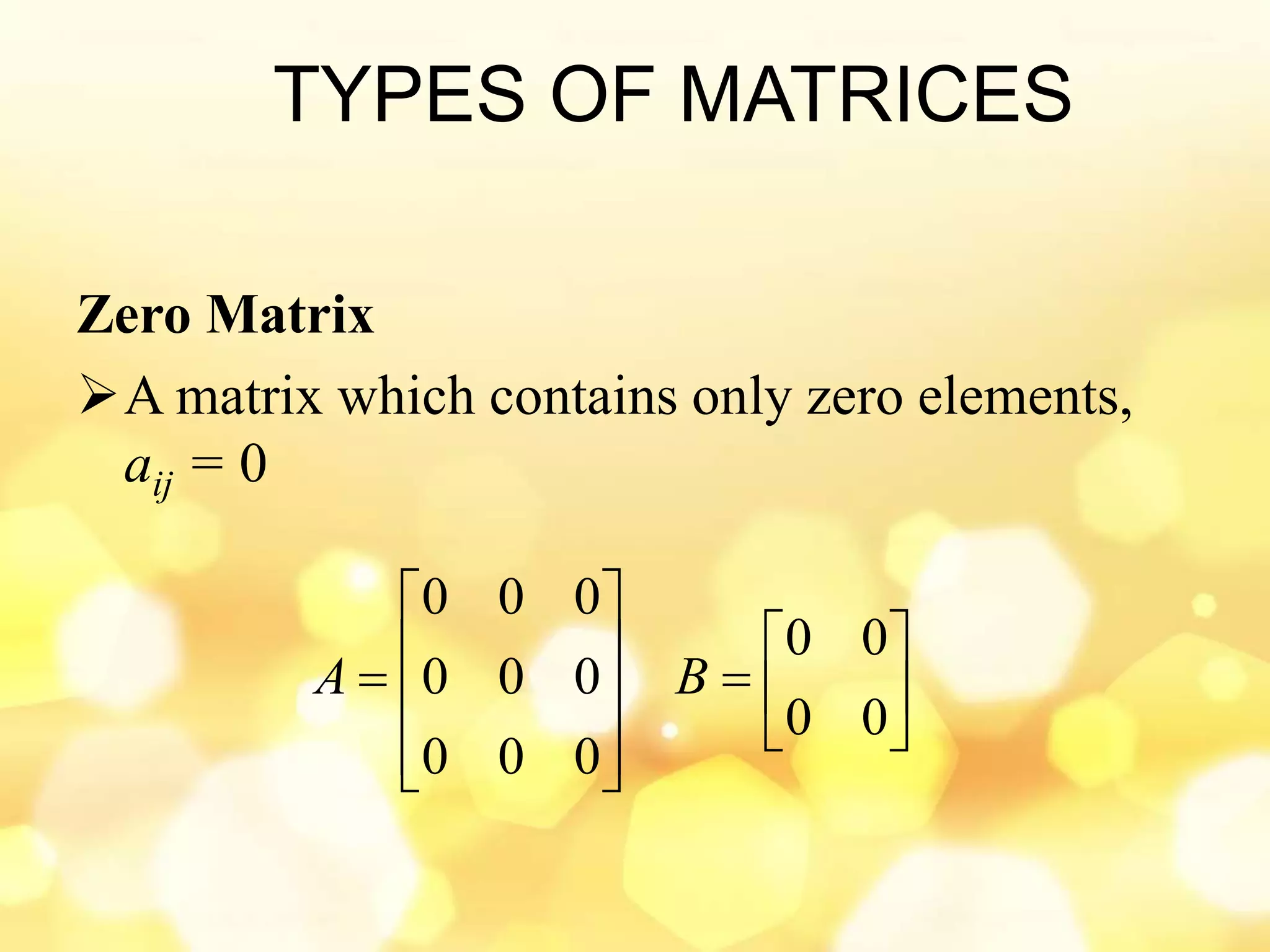 Matrices and System of Linear Equations ppt | PPTX | Physics | Science