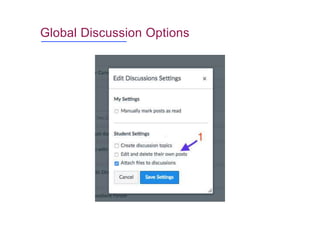 Global Discussion Options
 