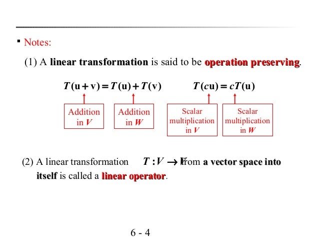 linear transformation 1 A linear transformation is an important concept in mathematics because many real world phenomena can be approximated by linear models unlike a linear function, a. linear transformation 1 A linear transformation is an important concept in mathematics because many real world phenomena can be approximated by linear models unlike a linear function, a.