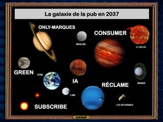 La galaxie de la pub en 2037

         ONLY-MARQUES
                             CONSUMER




GREEN
                     IA
                                RÉCLAME



        SUBSCRIBE
 