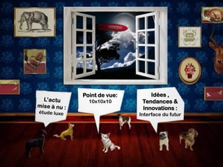 Point de vue:       Idées ,
  10x10x10       Tendances &
                 Innovations :
                Interface du futur
 