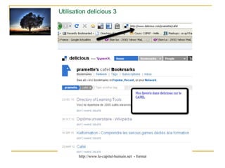 Utilisation delicious 3 