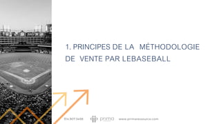 1. PRINCIPES DE LA MÉTHODOLOGIE
DE VENTE PAR LEBASEBALL
 