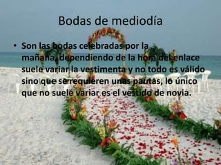 La vestimenta en bodas