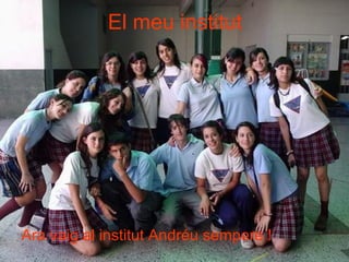 El meu institut Ara vaig al institut Andréu sempere ! 