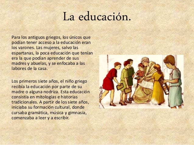 Resultado de imagen para educacion griega antigua