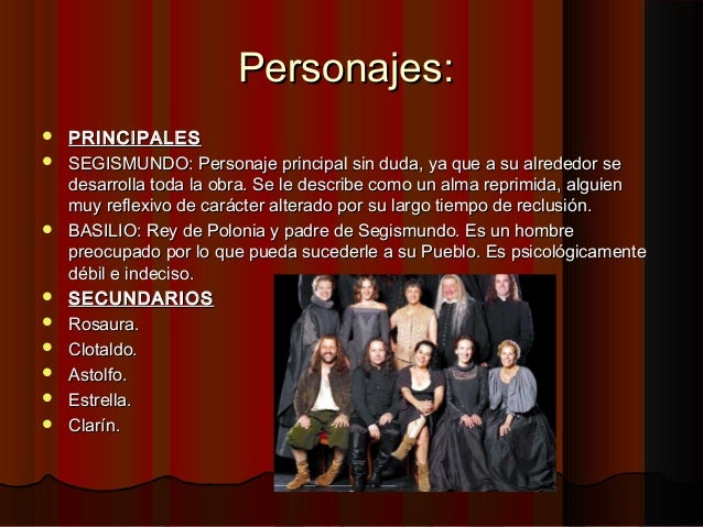 Personajes De La Vida Es Sueño
