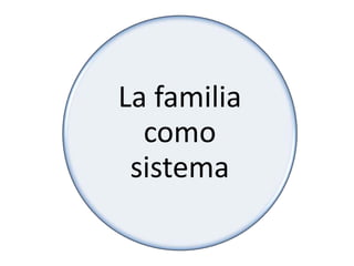 La familia
como
sistema
 