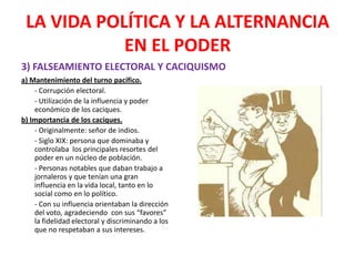 La vida política y la alternancia en el | PPTX