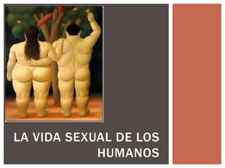 LA VIDA SEXUAL DE LOS 
HUMANOS 
 