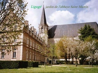 Ligugé  jardin de l’abbaye Saint-Martin 